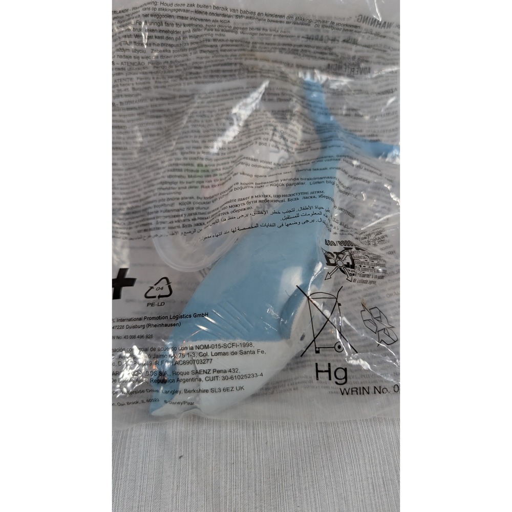 McDonald's Disney Pixar Finding Nemo Bruce Shark Blue Light-Up Plastic Toy